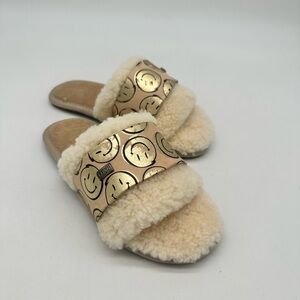 Australia Luxe Collective - Much as Luxe Shearling Slipper Slides - size 5 NWT
